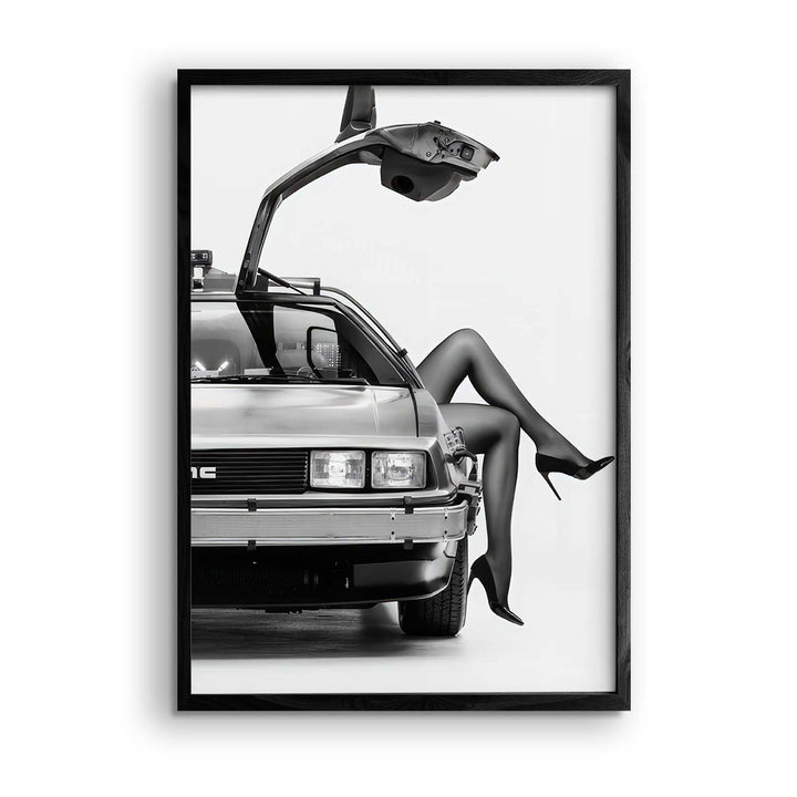 Black & White "Delorian 1"