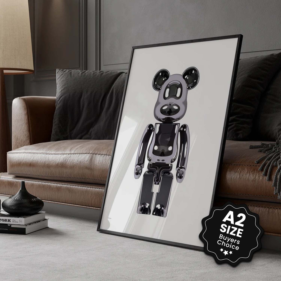 Black & White "Chrome Brickbear"