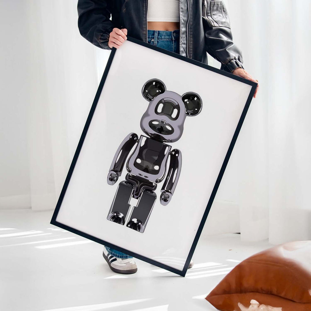 Black & White "Chrome Brickbear"