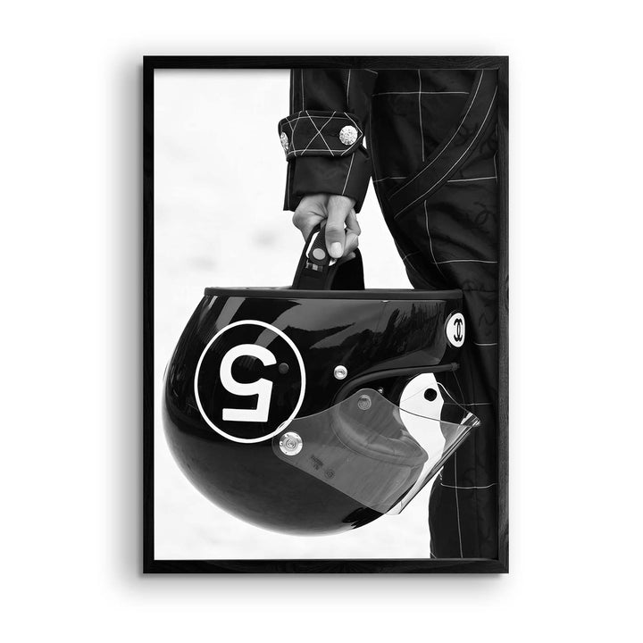 Black & White "Chanel Helmet"