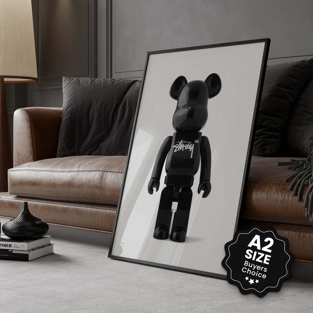 Black & White "Stussy Brickbear"