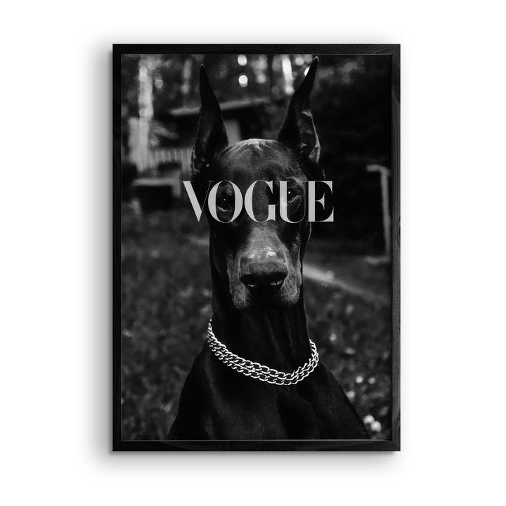 Black & White "Vogue Dobermann"