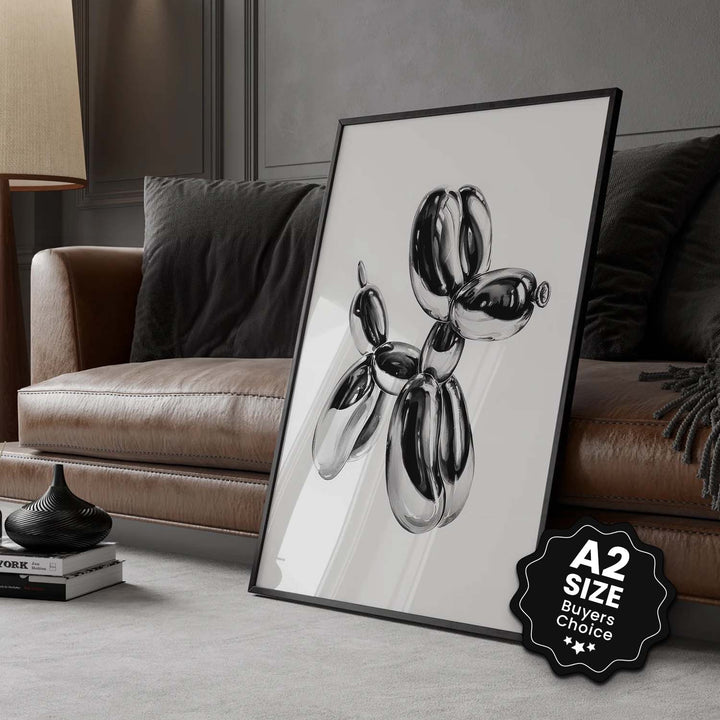 Black & White "Chrome Balloon dog"