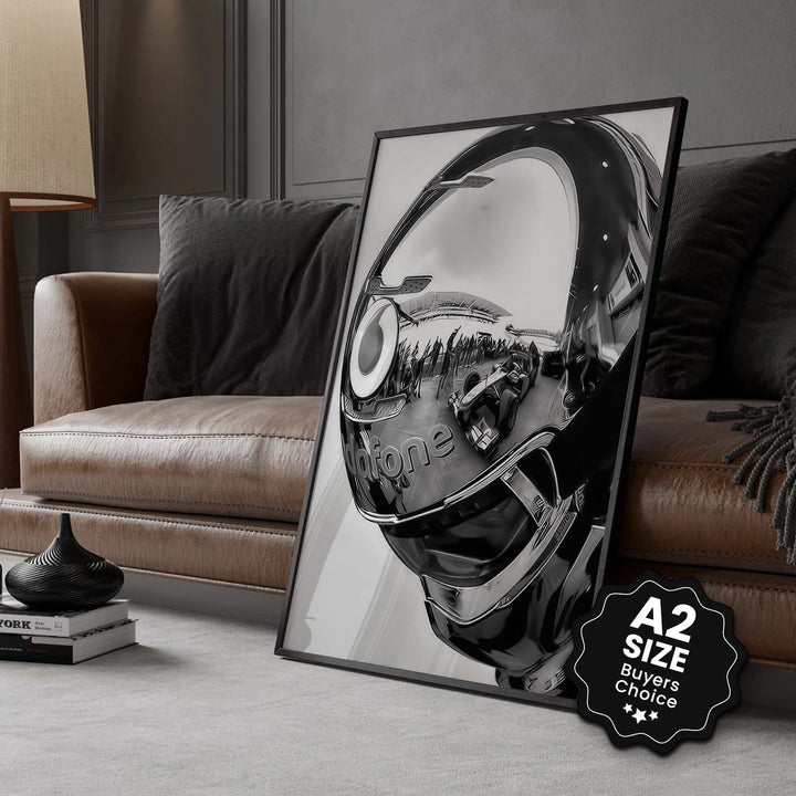 Black & White "Chrome Helmet"