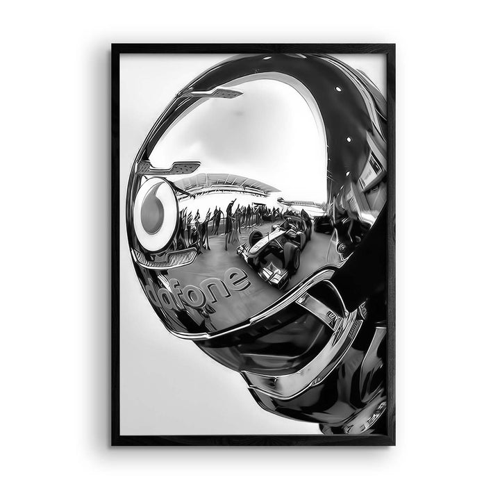 Black & White "Chrome Helmet"