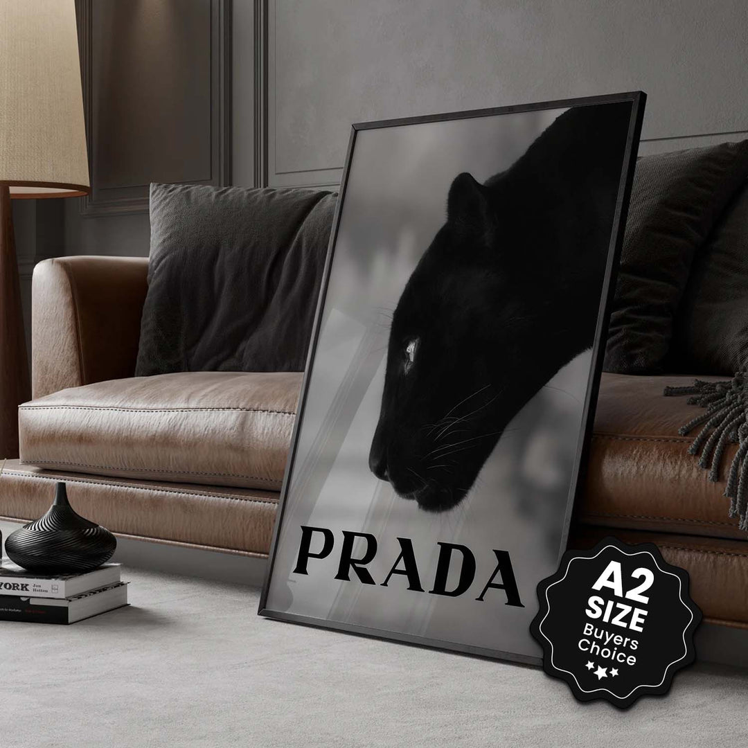 Black & White "Black Leopard Prada"