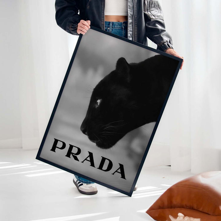 Black & White "Black Leopard Prada"