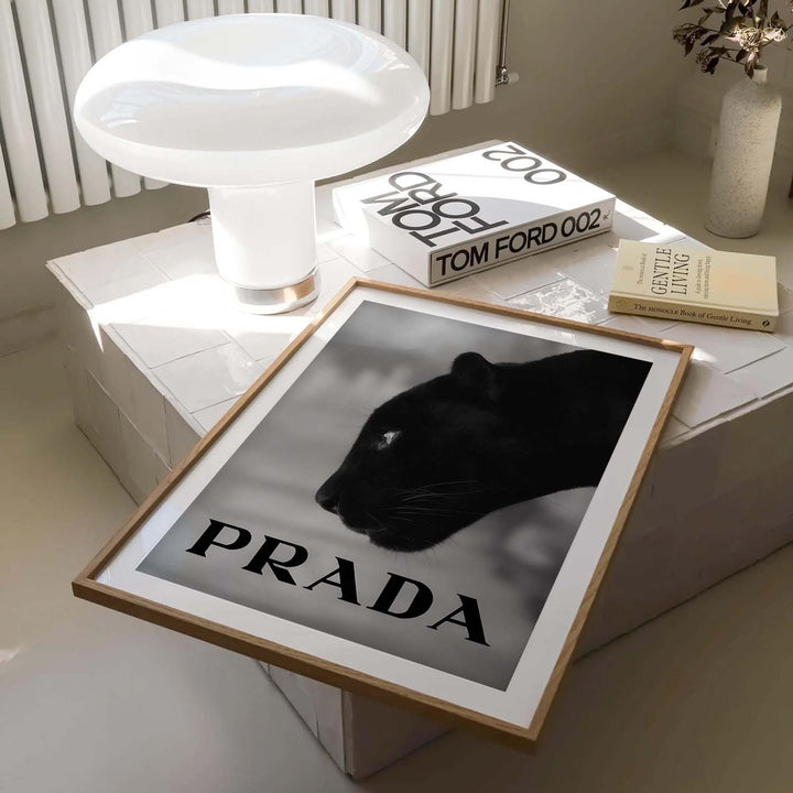 Black & White "Black Leopard Prada"