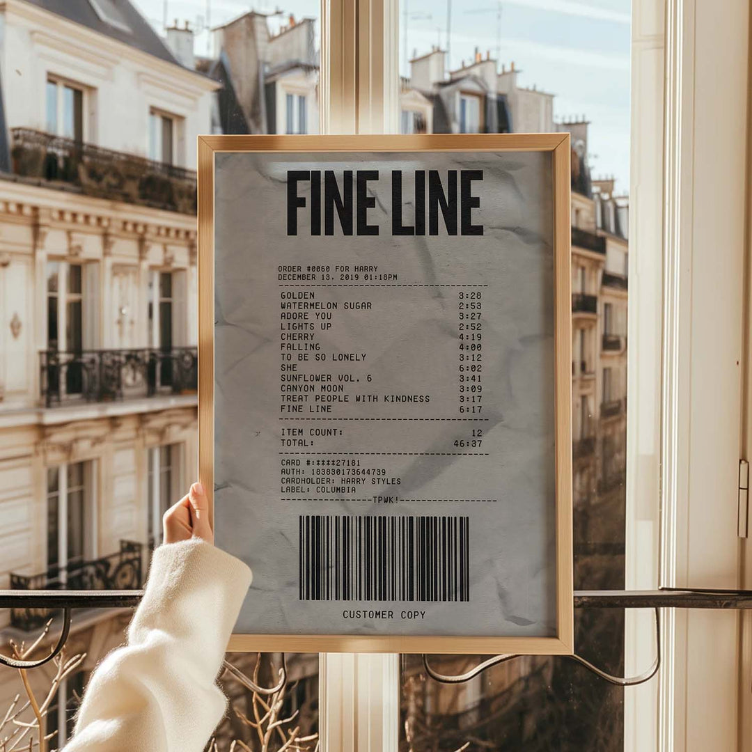 Harry Styles "Fine Line Receipt "