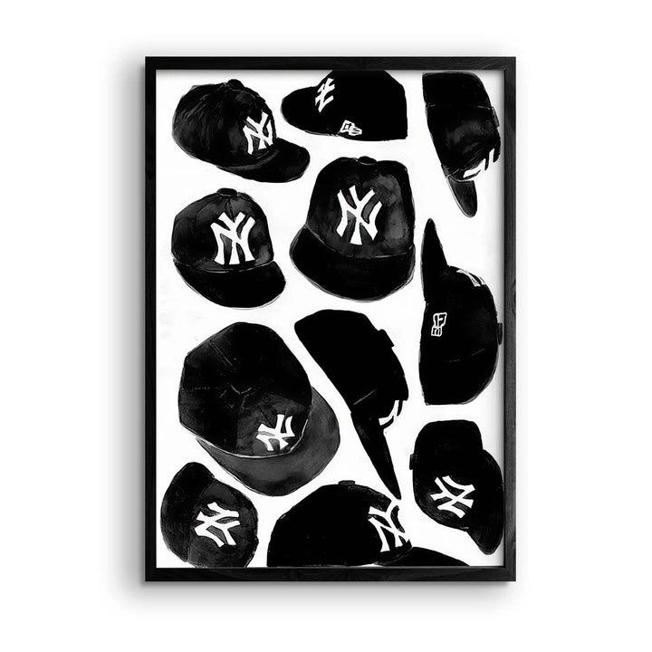 Black & White "NY Caps"