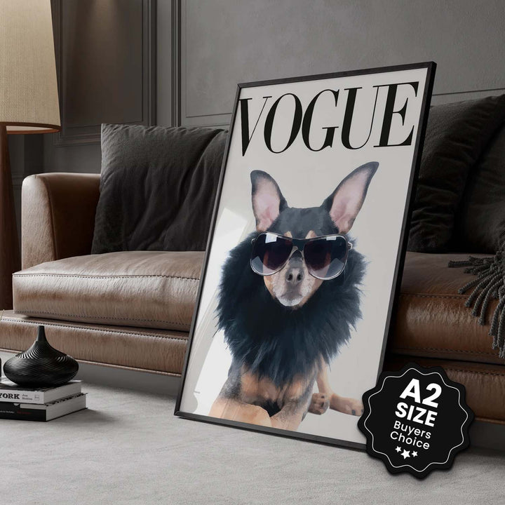 Black & White "Vogue Chihuahua"